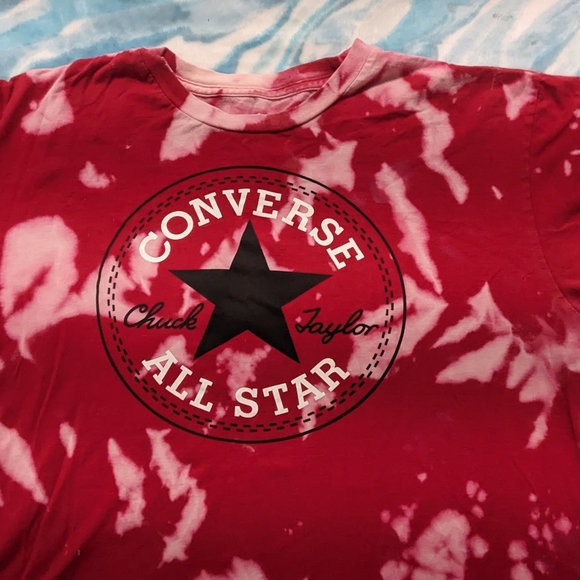hand acid washed converse shirt med - Picture 2 of 4